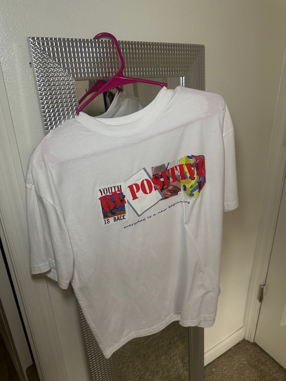 Be Positive Graphic Tee - White Kids T-Shirt